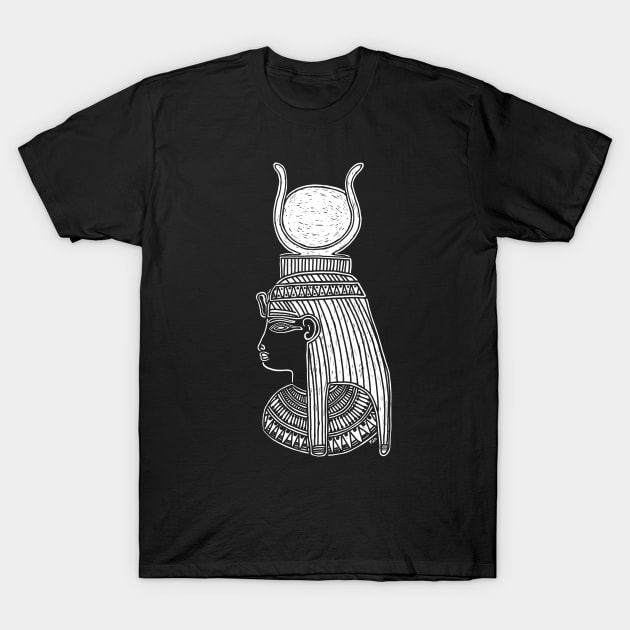 Ancient Egyptian Goddess Hathor T-Shirt by LaForma